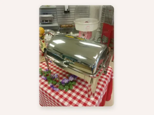 Roll Top chafing dish rental