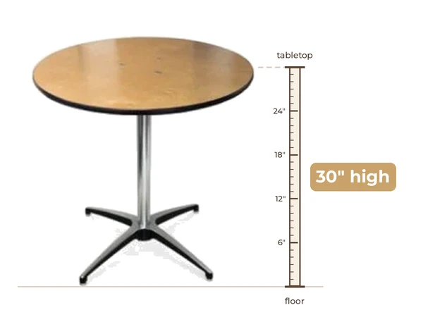 36" LowBoy table rental