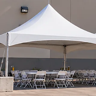 20 by 20 High Peak tent rental
