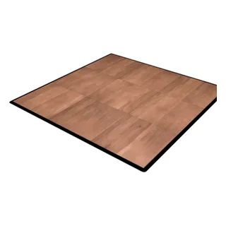 Dark maple dance floor section