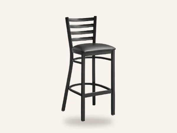 Thank Q rental black barstool with seat pad