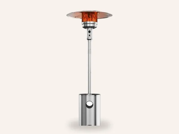 Tall stainless propane patio heater