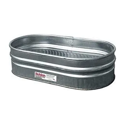 Galvanized metal drink trough
